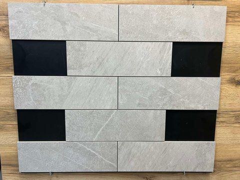 Плитка Грубка и Фасад LINE LIGHT GREY 2037 фото